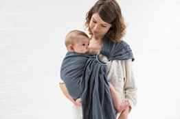 mezaya (TM) hergestellt in den UK | Leinen Ring Sling Baby Carrier | Baby Tragen luftfahrtunternehmen Packungen Tragetücher | geprüft, EU Sicherheit Standards | Neugeborene Säuglinge & Kleinkinder