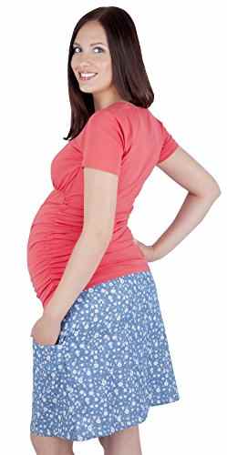 Mija – Umstandsrock für den Sommer / Sommerrock mit Blumen 7123 -