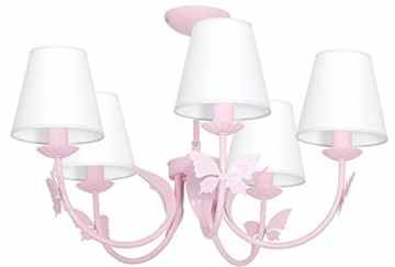 MINI MOTYL V / Schmetterling Hellrosa Kinderzimmerleuchte Kinderzimmerlampe Hängelampe Deckenleuchte Deckenlampe Kronleuchter -
