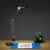 Moderne, schwarze und verstellbare LED Schreibtischlampe und Leselampe – Klemmleuchte -