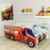 Moleo Autobett Kinderbett Juniorbett in LKW Optik mit Matratze und kleinem Kissen (140×70). Praktisches und bequemes Bett für Ihr Kind -