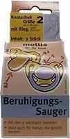 Mollis Kautschuk-Beruhigungsauger Gr.2 mit Ring 2 Stk -