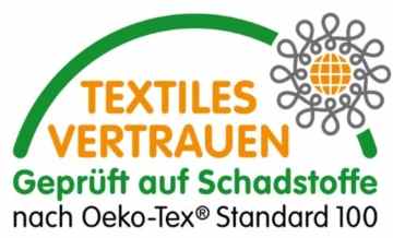 MOON 2er Pack Seitenschläferkissen Bezug Jersey 100% Baumwolle Kissenbezug Stillkissen 40×200, schwarz -