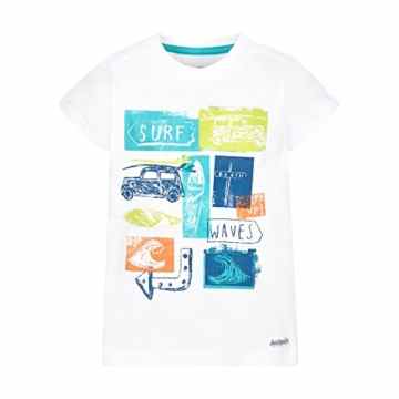 Mothercare Baby-Jungen T-Shirt Jb Boho White Surf and Waves Epp Tee Ss -