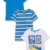 Mothercare Baby-Jungen T-Shirt Jb Lab White Graphic/Yellow Stripe/Blue 3pk Tee Ss -