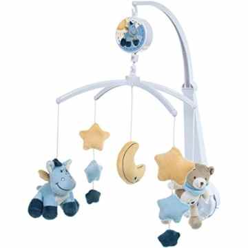 Musik Mobile Börchen / Esel, 4 Halter, Figuren waschbar, 31×60 cm, ab 0 Mo: Musikmobile Baby Mobile Musik Spieluhr Spielzeug Einschlafhilfe Mobile Bör -