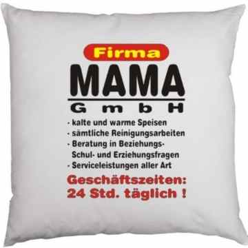 Muttertag Kuschelkissen mit Füllung: Firma MAMA GmbH…, Farbe: Weiss, Ideal als Muttertags-Geschenk Sofa-Kissen auch zur Deko -