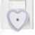 Nachtlicht, FIDEA night Licht 0.5W Plug in LED Nachtlicht Lampe mit Sensor, mit automatischer Dämmerung bis Dämmerung Lichtsensor, weiß, 4er Pack (Herz) -