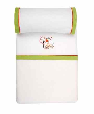Naf-Naf 30069 Wiege Bettlaken 100% Baumwolle Design Jungle Pistacho 120 x 180 cm -