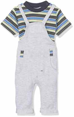 natubini Baby-Jungen Bekleidungsset Set aus Latzhose und T-Shirt Bio-Baumwolle