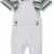 natubini Baby-Jungen Bekleidungsset Set aus Latzhose und T-Shirt Bio-Baumwolle