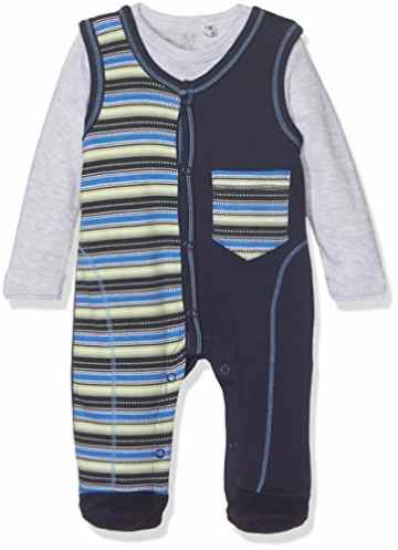 natubini Baby-Jungen Bekleidungsset Strampler mit Langarmshirt Bio-Baumwolle