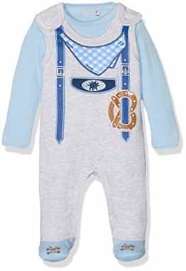 natubini Baby-Jungen Strampler mit Langarmshirt Bua Bio-Baumwolle