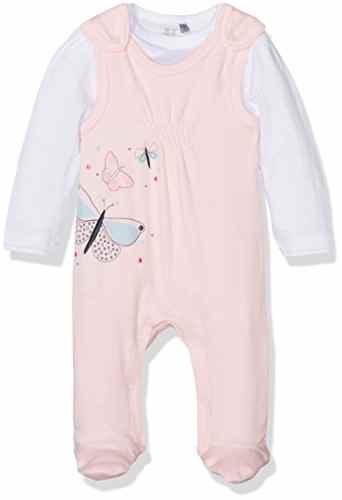 natubini Baby-Mädchen Strampler mit Langarmshirt Bio-Baumwolle