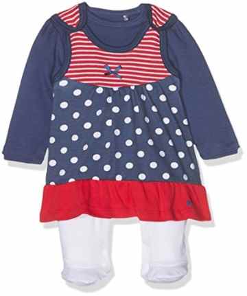 natubini Baby-Mädchen Strampler mit Langarmshirt Bio-Baumwolle