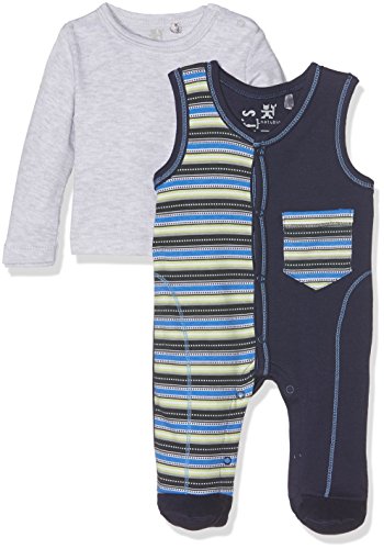 natubini Baby-Jungen Bekleidungsset Strampler mit Langarmshirt Bio-Baumwolle -