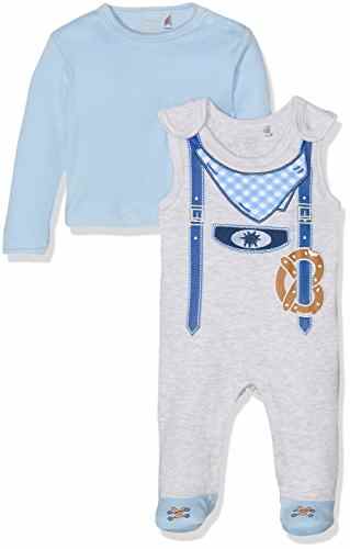 natubini Baby-Jungen Strampler mit Langarmshirt Bua Bio-Baumwolle -