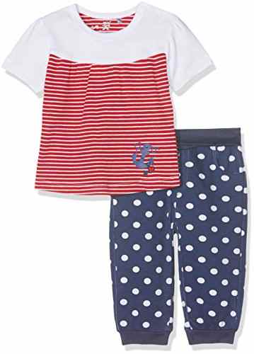 natubini Baby-Mädchen Bekleidungsset Set aus Hose und T-Shirt Bio-Baumwolle -