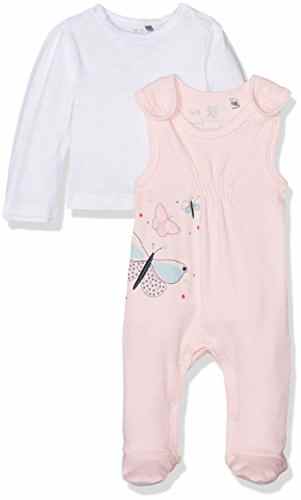 natubini Baby-Mädchen Strampler mit Langarmshirt Bio-Baumwolle -