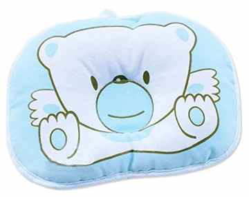 niceeshop(TM) Blaue Weiche Baumwoll Piggy Form Baby Neugeborenes Kind Schlafen Kopfstütze Kissen Stellungs