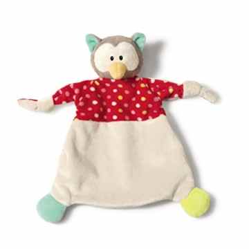 Nici 39247 Schmusetuch Eule, 25 x 25 cm -