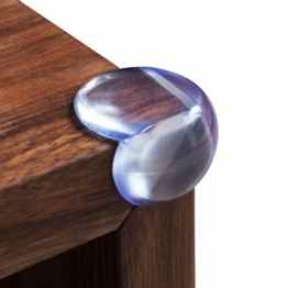 noluna Eckenschutz Kantenschutz Kinderschutz | transparent, rund, weich und selbstklebend für Tisch- & Möbel-Ecken | 12 Stück | Baby Sicherheit und Stoßschutz für Kinder