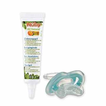 Nuby CG23015 All Natural Kombipack – Zahnungsgel und Zahnungshilfe -