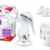 NUK 10.225.111 Still-Set mit 1x Jolie Handmilchpumpe, 1x Ultra Dry Stilleinlagen 30er, 2x Muttermilchbehälter, 2x gratis First Choice+ Trinksauger Silikon Gr. 2S -