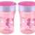NUK 10255332 Magic Cup 250ml mit Trinkrand, Motiv Seepferd, rosa, 2er Pack (2 Stück) -