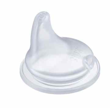 NUK 10256248 – First Choice Soft-Trinktülle Silikon auslaufsicher 1 Stück -
