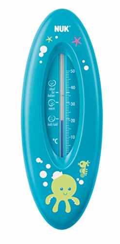 NUK 10256388 Badethermometer für sicheres Baden, natürliche Messflüssigkeit aus Rapsöl, Made in Germany, 1 Stück -