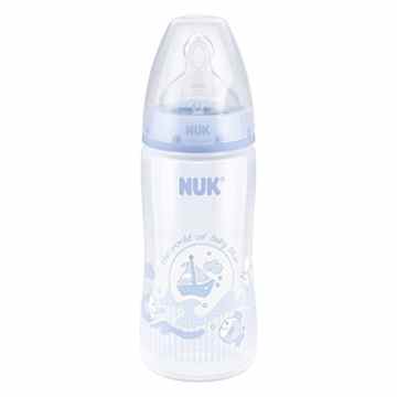 NUK Anti-Kolik-Weithals-Flasche First Choice Plus 300 ml, Kunststoff, 0-6M Fläschchen -