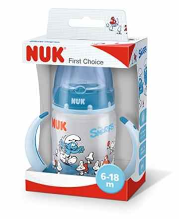 Nuk First Choice Trinklernflasche Disney Minnie und Mickey, 150 ml, Soft Trinktülle, auslaufsicher -