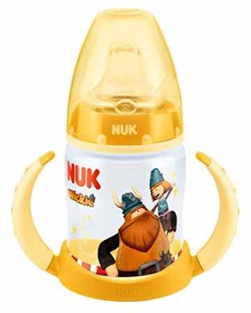 NUK Wickie First Choice Trinklernflasche mit Silikon-Trinktülle, auslaufsicher, 6 – 18 Monate, 150ml -
