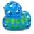 Oball – Bath Duck, verschiedene Farben, 10 x 9 x 7 cm, Badeente -