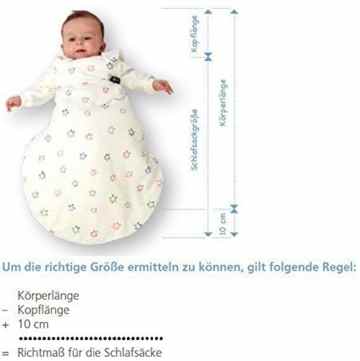 Odenwälder Basic Jersey-Schlafsack Sommer Sterne latte -