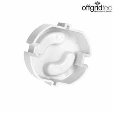 Offgridtec 007310 Kindersicherung für Steckdose , steckbar Steckdosensicherung, 12 Stück, weiß -