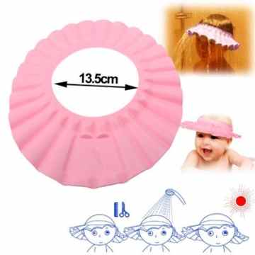 Original TheSmartGuard elastischer Shampo Schutz – Duschkappe für Babys und Kleinkinder zum Duschen / Baden in Pink -
