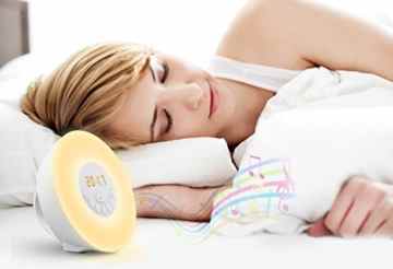 ORSEN Wake-up Light,Lichtwecker,Aufwachen mit Licht,6 natürlichen Wecktöne,Sonnenaufgang Sonnenuntergang Simulation,Schlaflicht,Kinderwecker mit FM Radio Funktion. -