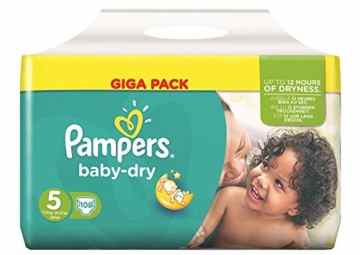 Pampers Baby Dry Größe 5 Junior 11-25kg Giga Pack (108 Windeln) -