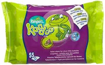 Pampers Feuchttücher Kandoo Melone Nachfüllpack, 4er Pack (4 x 55 Stück) -