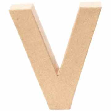 Papp-Buchstabe V, 17,5×5,5cm [Spielzeug] -