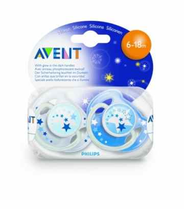 Philips Avent SCF131/17 – Beruhigungssauger Für die Nacht 6-18 Monate -