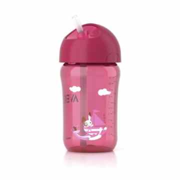 Philips AVENT SCF762/00 – Strohhalm Becher 340ml 18+Mon., Farbe rosa -