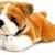 Plüschtier Stoffhund Bulldogge 30cm -
