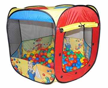 POP UP Ballpool Pool Bällepool Bällebad +200 Bälle Bällchenbad Z2 -