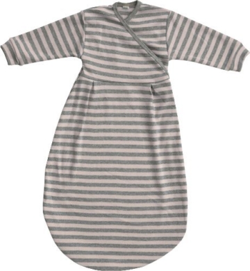 Popolini Gigoteuse Rose/gris rayures 62/68 cm -