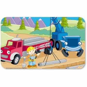 p:os 66276 Bob der Baumeister Frühstücksbrettchen Melamin -