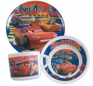 Pos 70998 Frühstücksset 3-teiliges Becher, Müslischale und Teller -