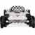 PREMIUM Lauflernhilfe / Babyschaukel Inklusive Spielcenter (RENNAUTO-DESIGN) (Weiß) -